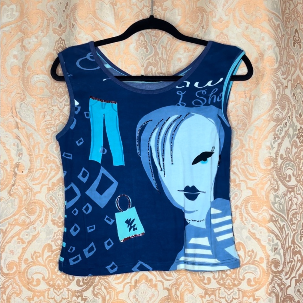 Graphic Funky Lady Tank